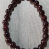 Bracelet boules grenat