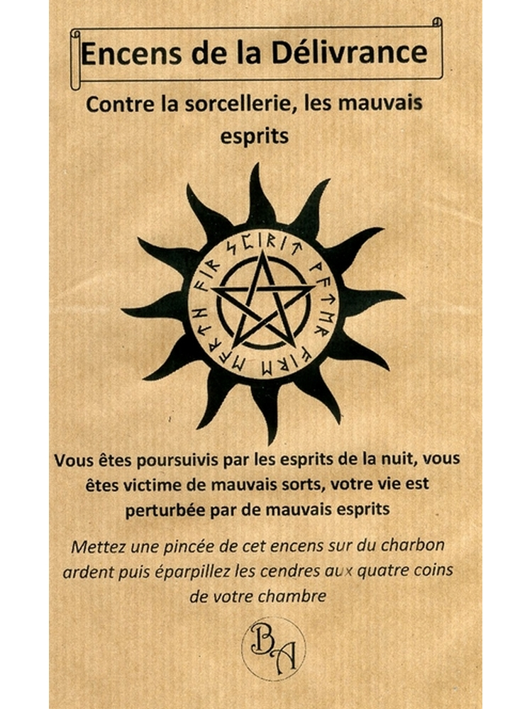 Encens de la délivrance Encens contre la sorcellerie